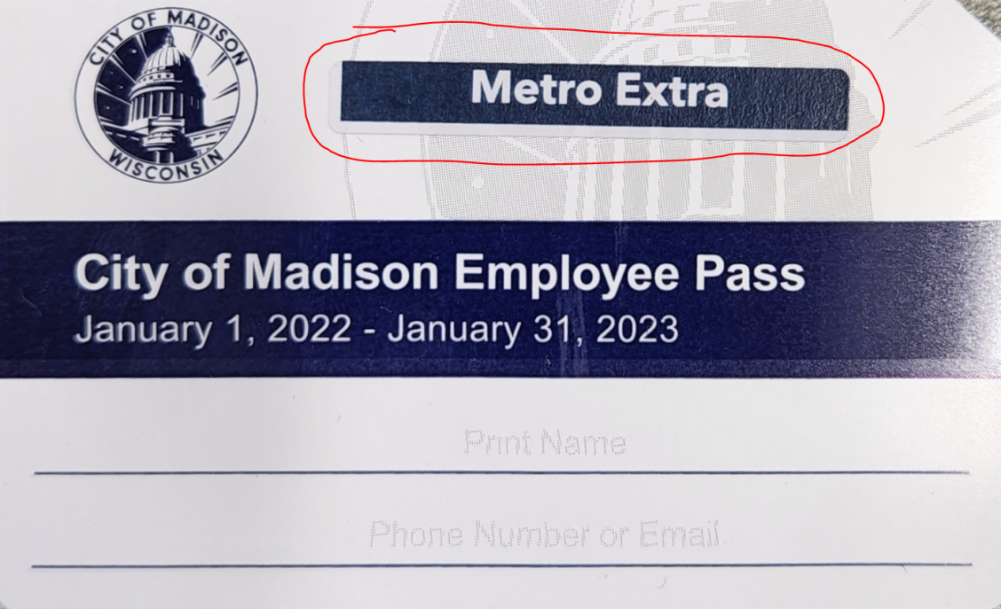 city employee pass