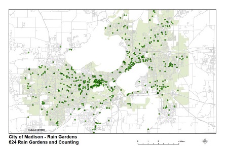 Rain Garden Map April 21, 2020