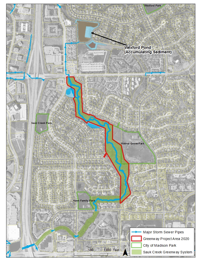 Overview Map of Greenway System and Project Area