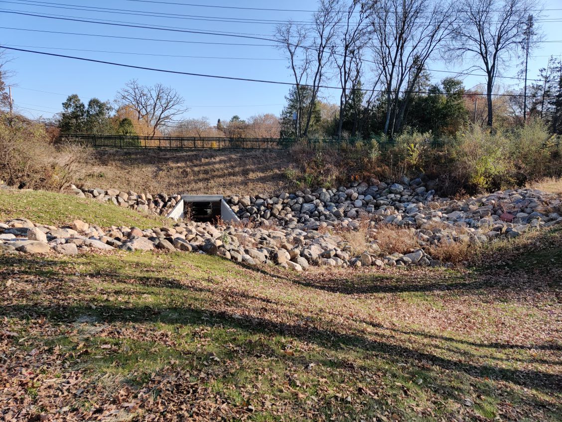 This image shows the newly reconstructed culvert.