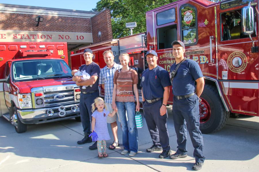 Berna family and first responders