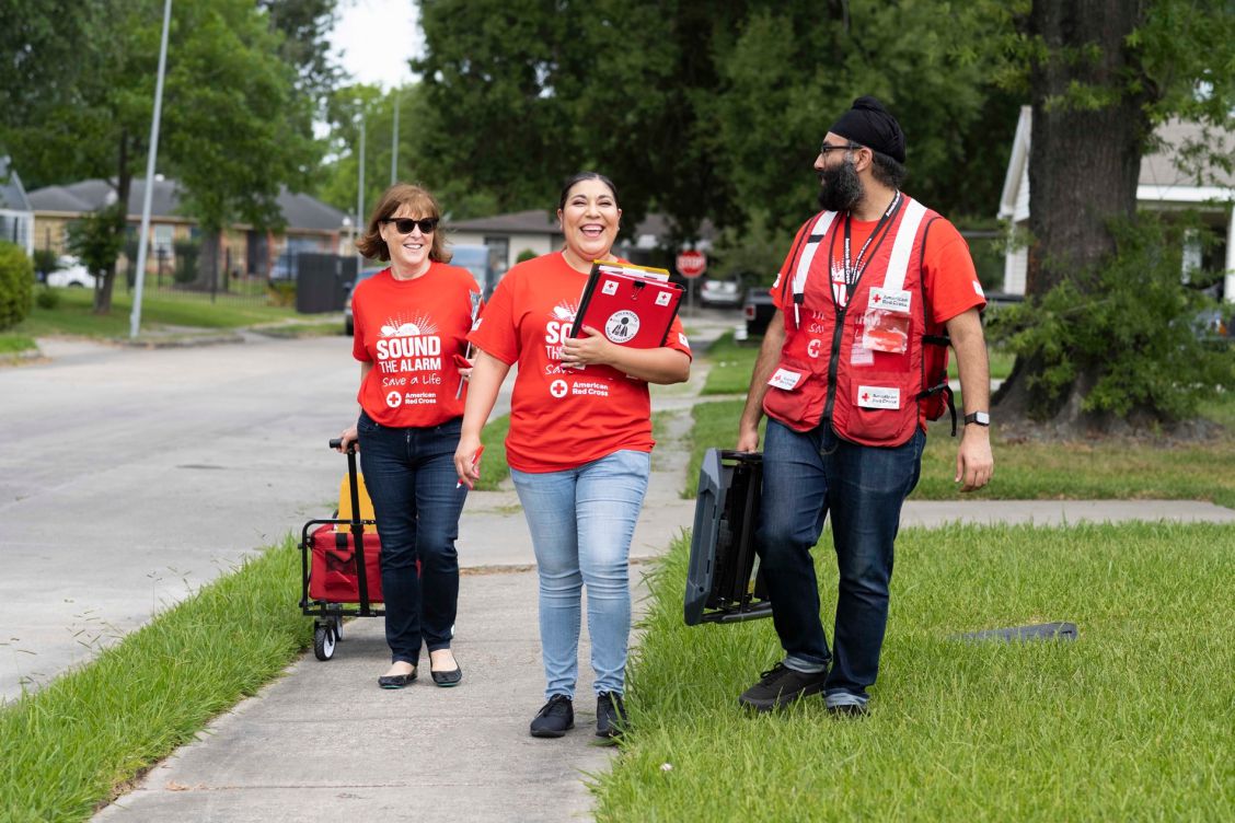 Red Cross 'Sound the Alarm' volunteers