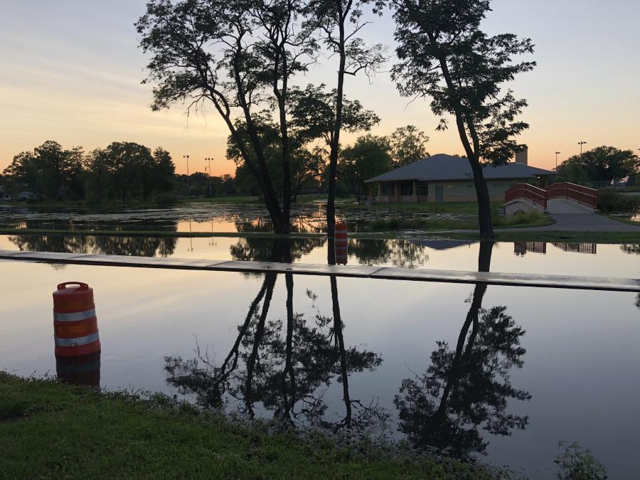 Flooding photo after August 2018 flood.