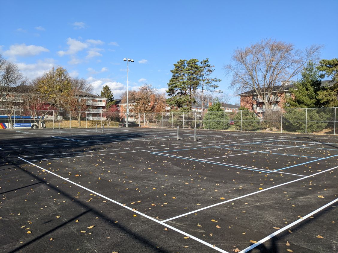 Rennebohm Park West Tennis Courts in October 2022