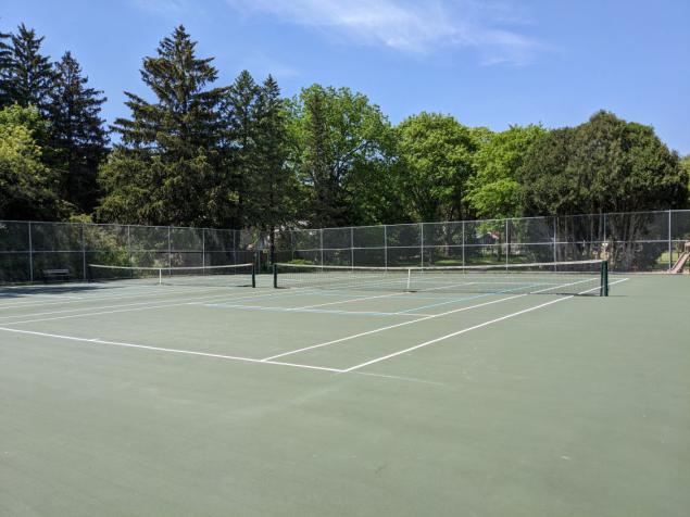 a picture showing Bordner Park tennis in early summer 2023