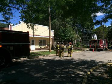 Fire crews on Lafollette Ave.