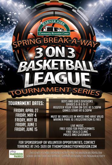 WPCRC Spring Break-A-Way 3 on 3 Basketball League Tournament Series