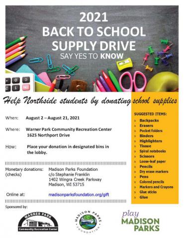 2021 Back to School Supply Drive
