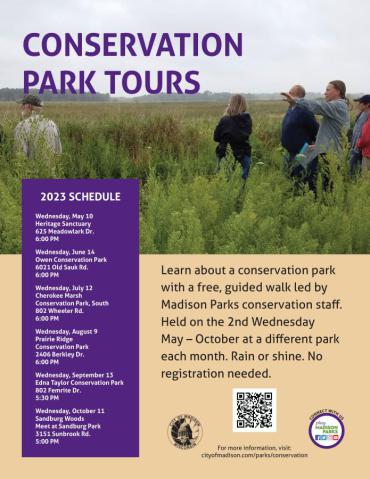 Conservation Park Tour flyer