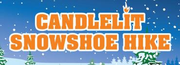 candlelit snowshoe hike logo