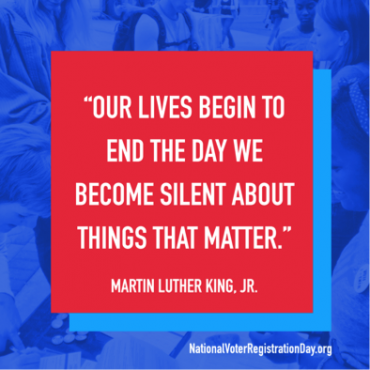 Our lives begin to end the day we become silent about things that matter. - Martin Luther King, Jr.