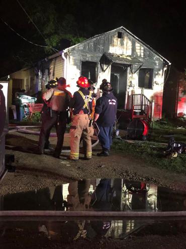 Firefighters at Memphis Avenue Home