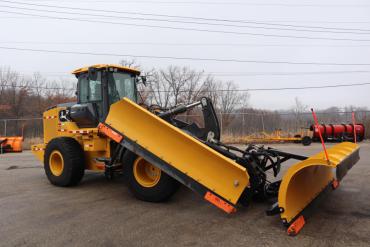 This is a front end loader with plows attached to it.  What could this one be named? How about Arvina?