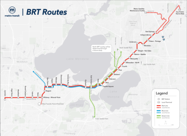 Metro BRT map