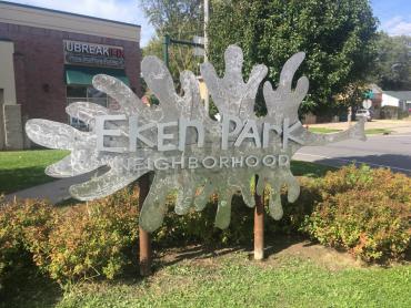 2019 Eken Park Neighborhood Welcome Sign