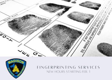 Hours are changing at MPD fingerprinting services