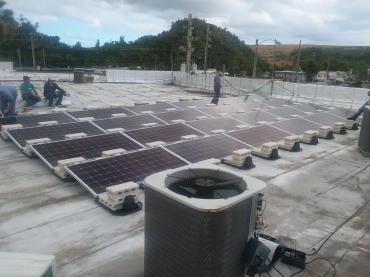 This 8.4KW Array was installed start to finish in three days. 