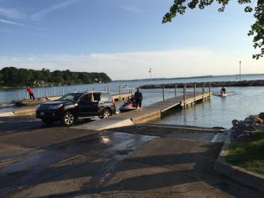 warner park boat launch in use