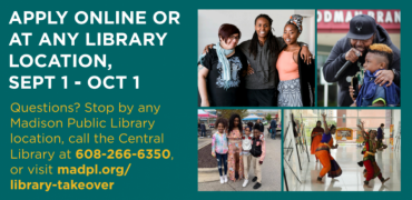 Apply to the Library Takeover Program September 1 - October 1, 2021