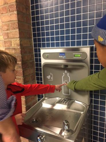 "Got Water?" hydration stattion at Lindbergh Elementary