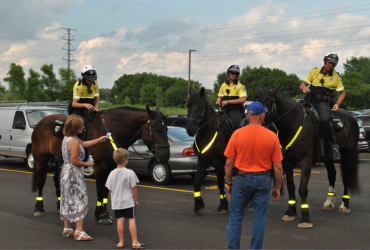 National Night Out horse picture