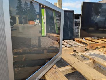 These are some of the televisions at one of the Streets Division drop-off sites waiting for collection at the drop-off sites.