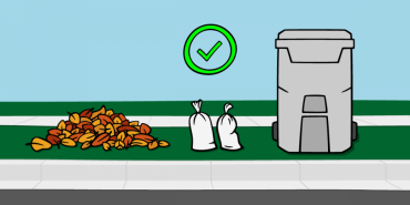 Place sandbags on the terrace or road edge for pickup. Not in leaf piles & not in collection carts.