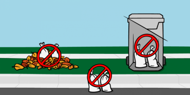 Place sandbags on the terrace or road edge for pickup. Not in leaf piles & not in collection carts.