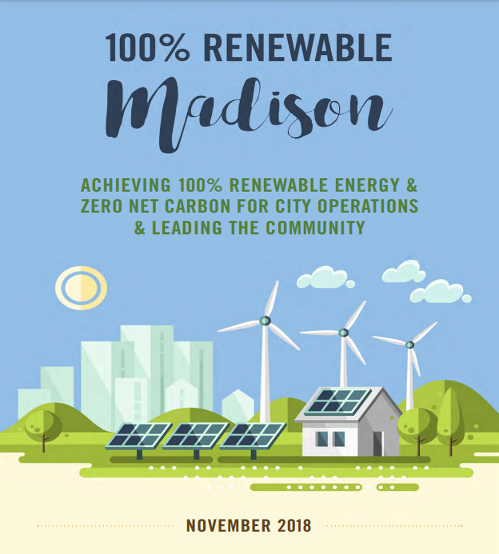 100% Renewable Madison Report - Front Cover