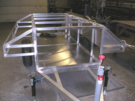 Water Wagon in the process of being built