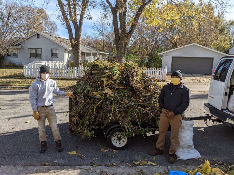 Operation Fresh Start Crews collect brush and remove it from City of Madison