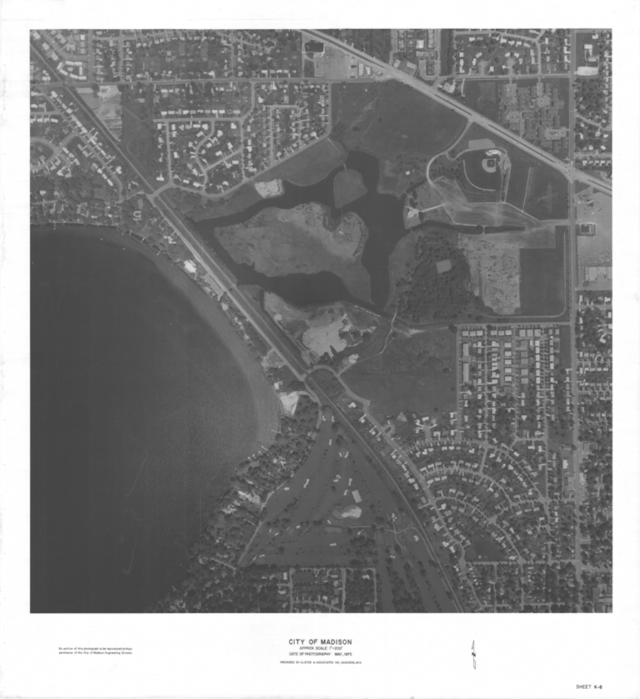 1975 Aerial Image of Warner Lagoon