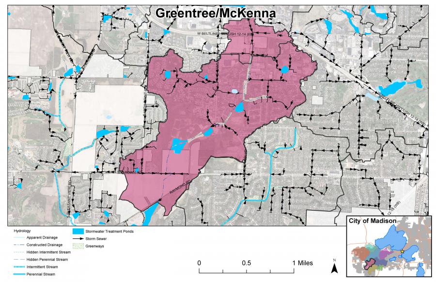 Greentree/McKenna Watershed Map