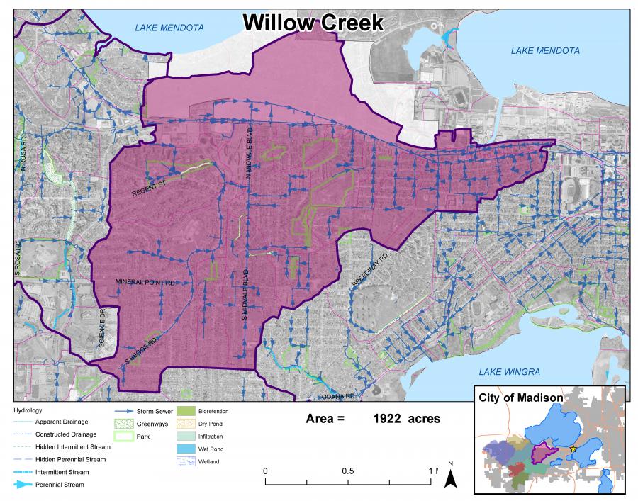Willow Creek Watershed Study Map