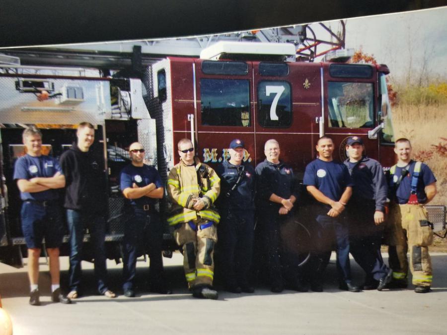 McCosky with crew at Station 7