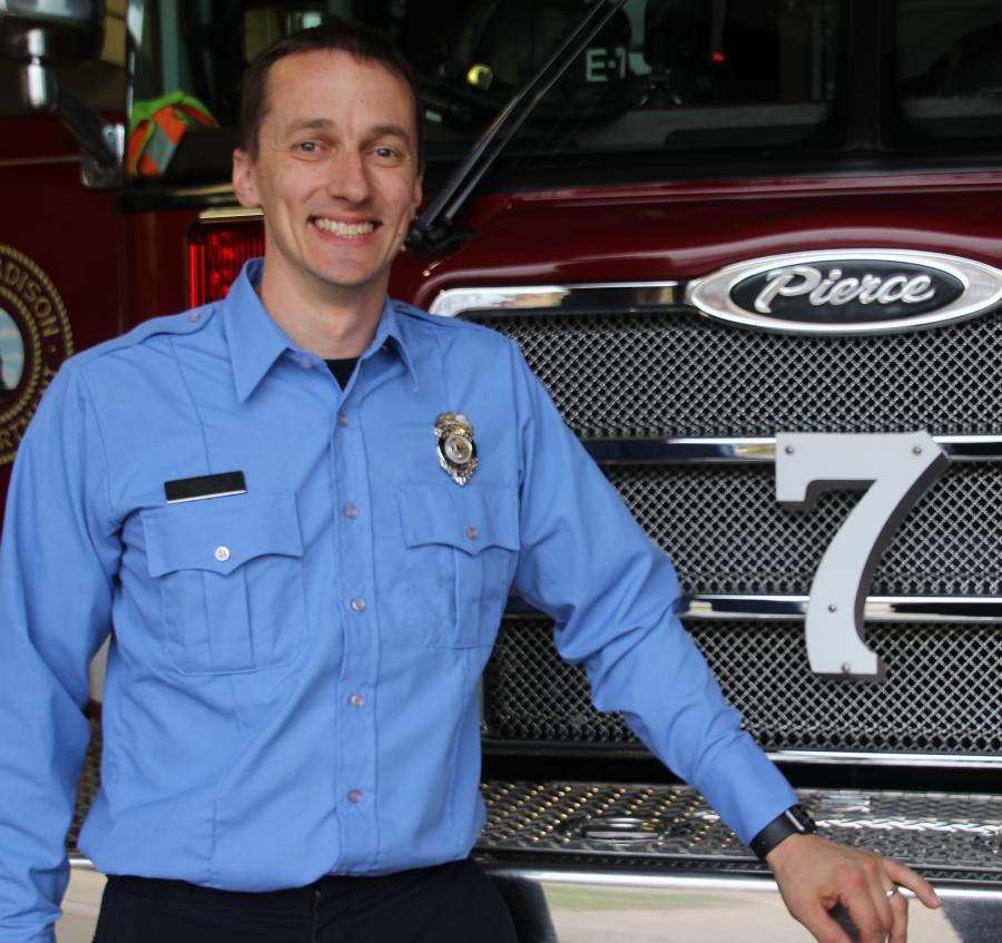 Firefighter Ryan Beckwith