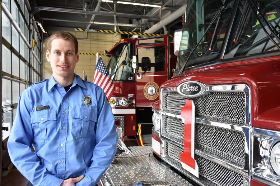 Firefighter Daniel Congden