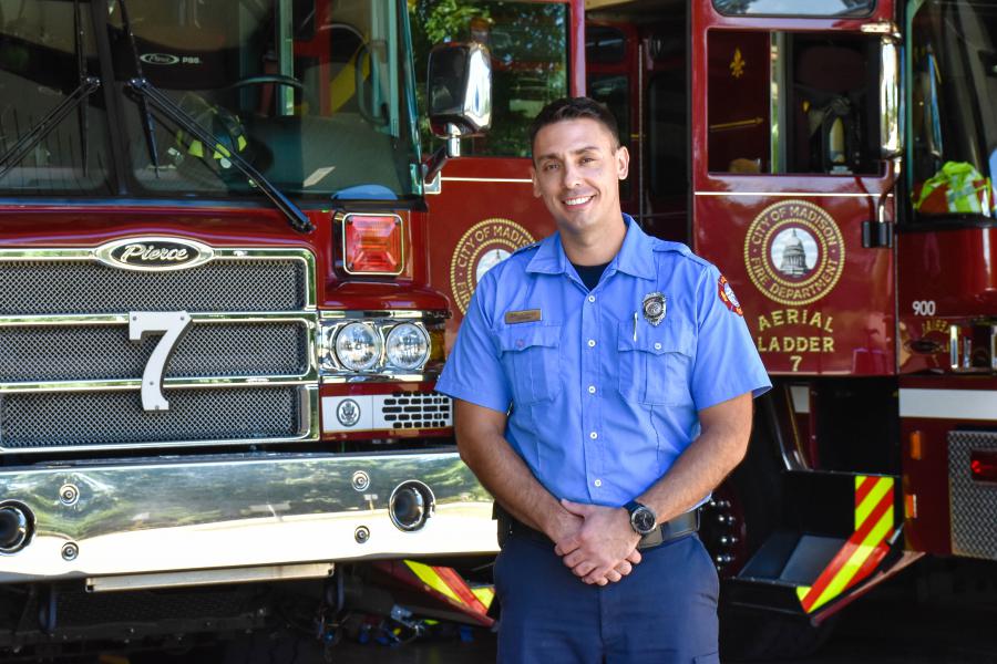 Firefighter Chris Villanueva