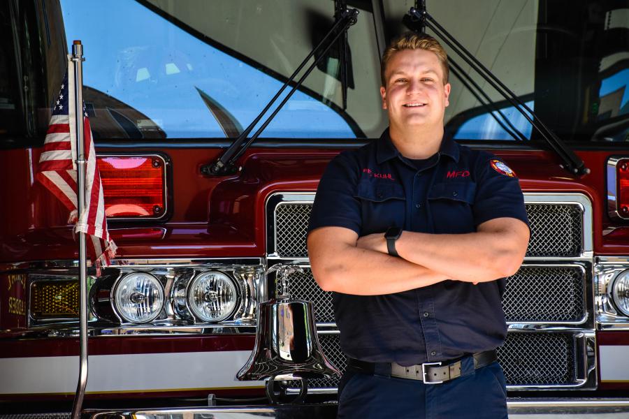 Firefighter Austin Kuhl