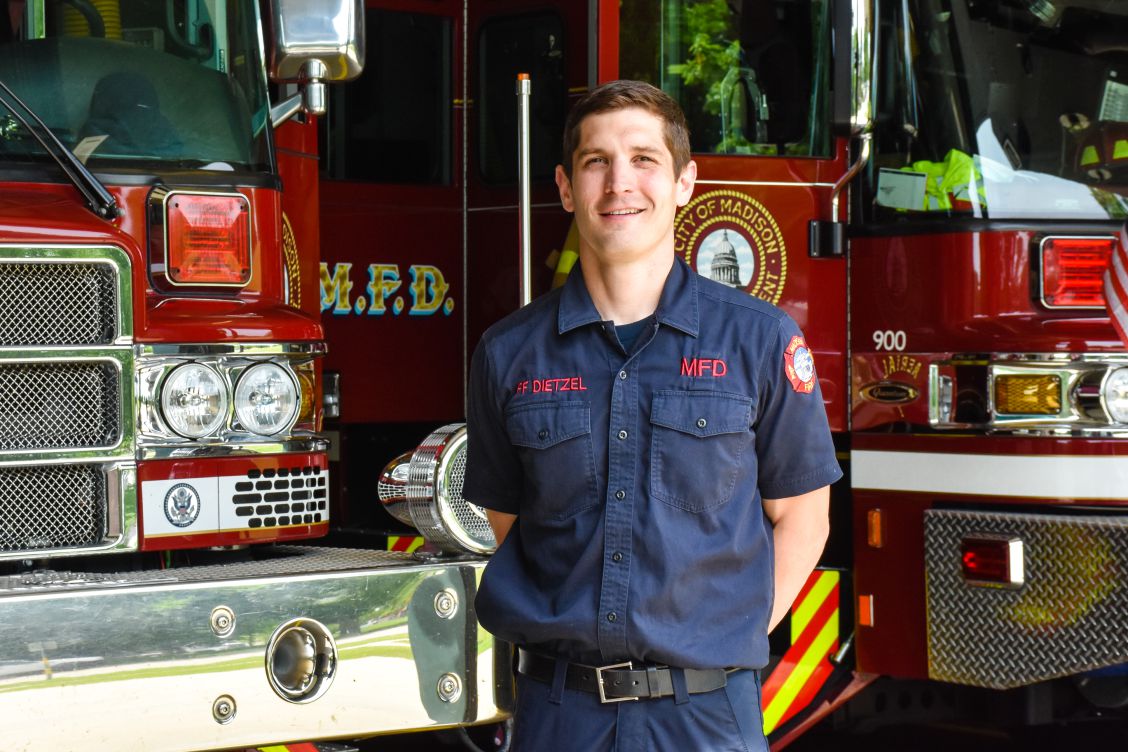Firefighter Dan Dietzel