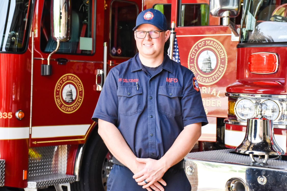 Firefighter Michael Seltzner