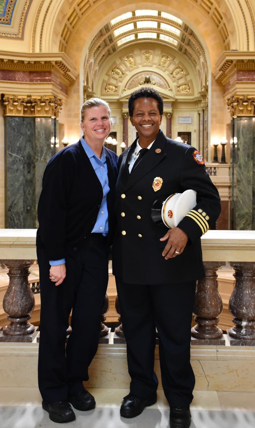 Division Chief Burrus and her wife