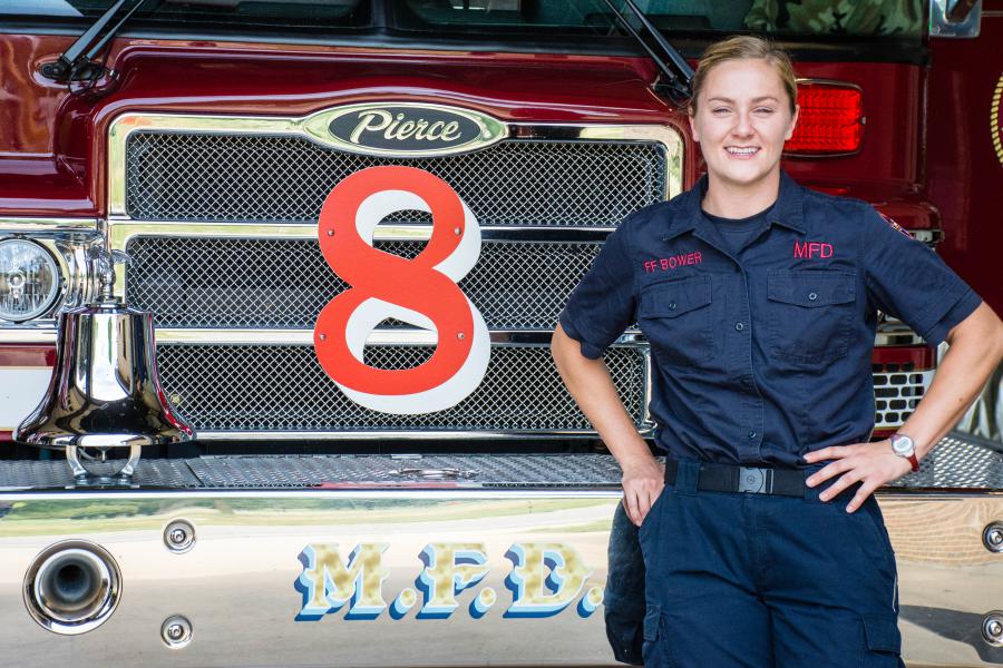 Firefighter Bree Bower