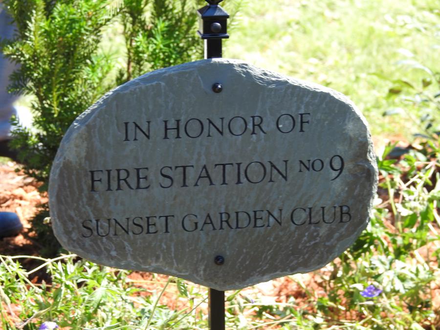 Sign honoring fire station 9