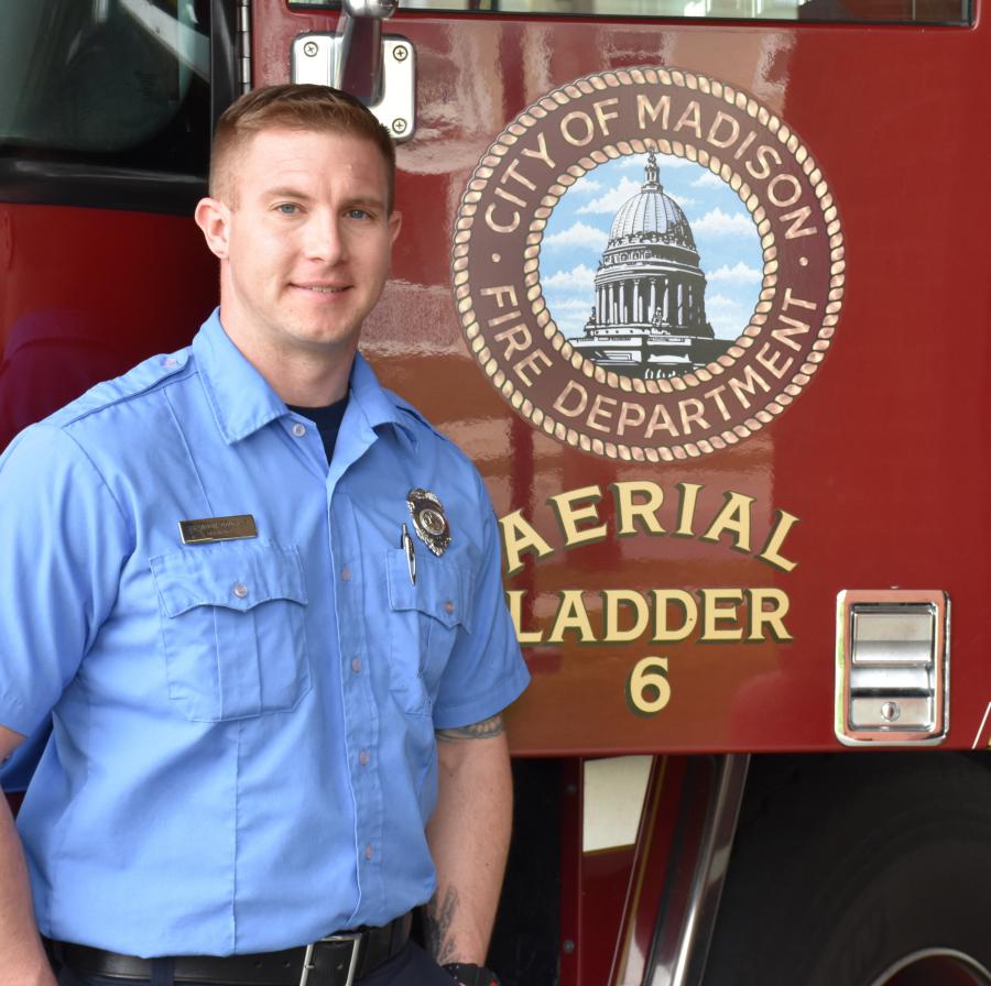Firefighter Brandon Douglas
