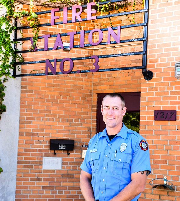 Firefighter Mitch Hanson