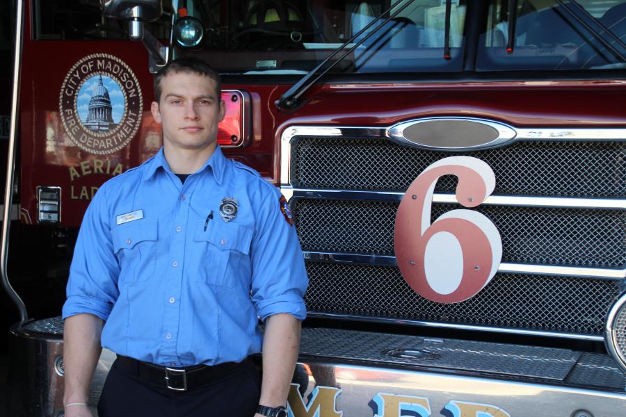 Firefighter Michael Samosky