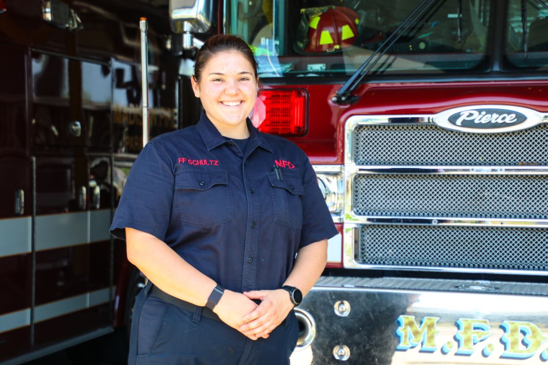 Firefighter Brittany Schultz