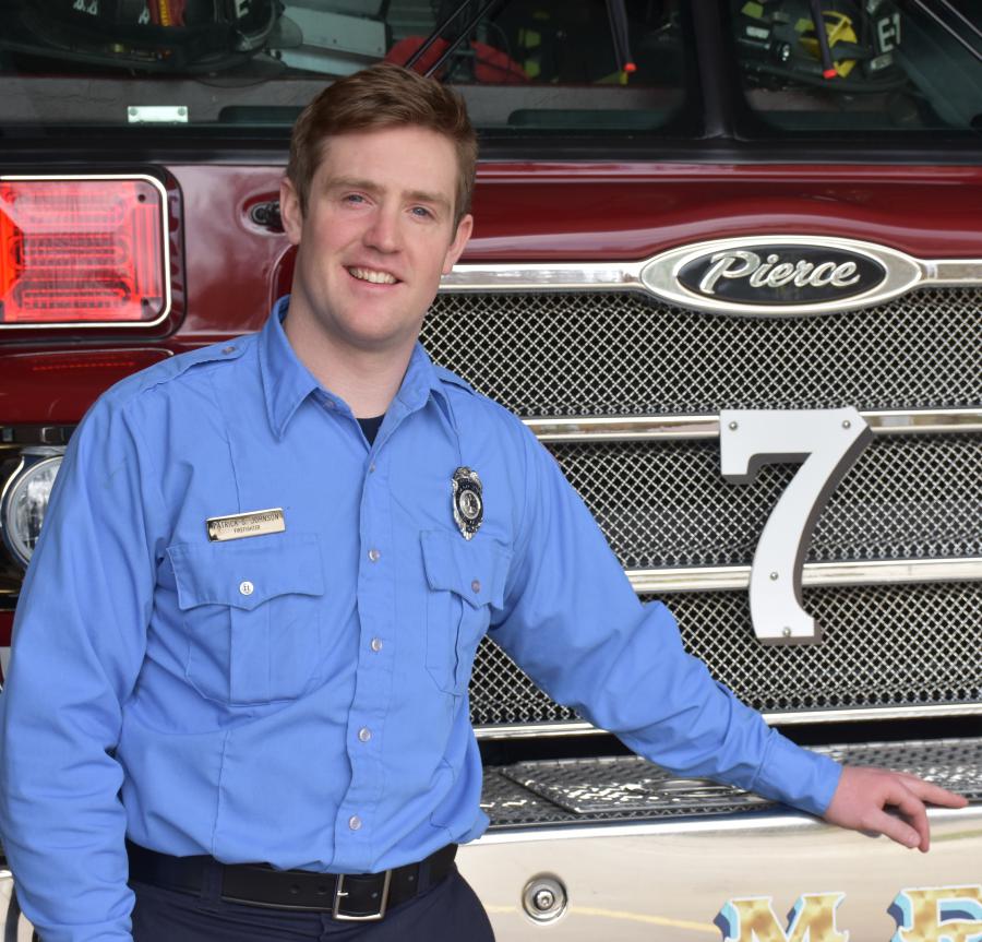 Firefighter Patrick Johnson