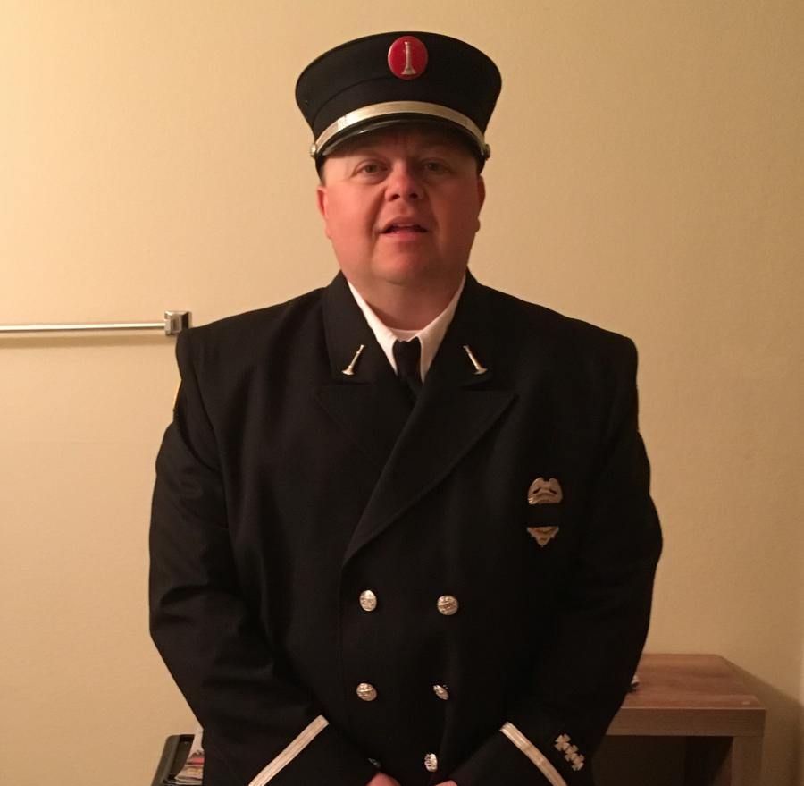 Chad Pfund in uniform
